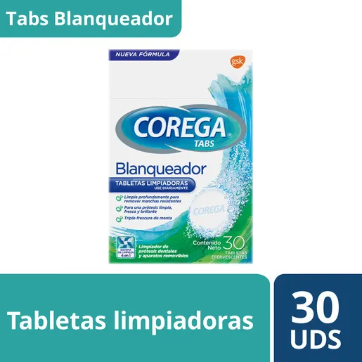 Corega Limpiador De Prótesis Tabletas Efervescentes