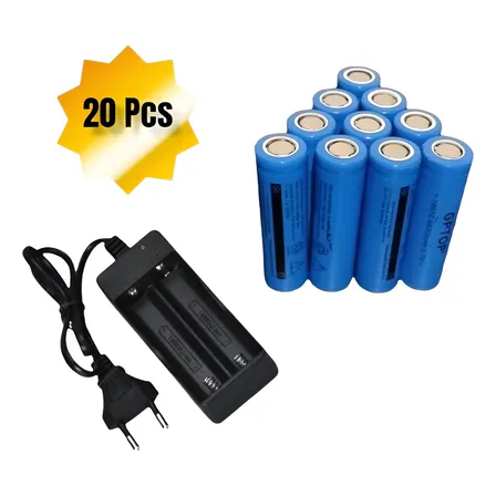 X20 Baterias 18650 Recargables 3.7v 8800mah Incluye Cargador