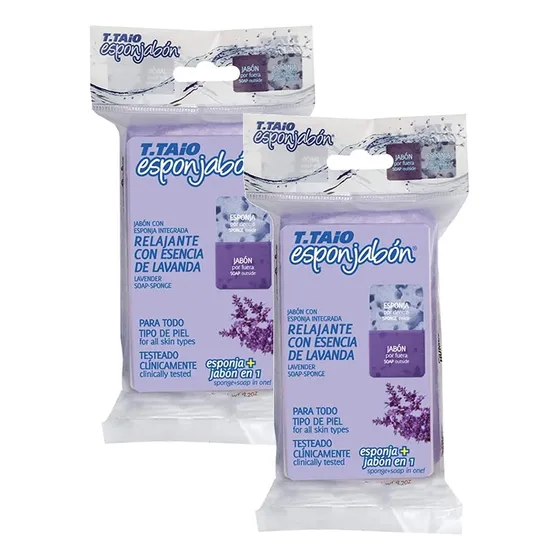 Esponjas De Jabón Aromáticas Lavanda Paquete Doble Calidad P