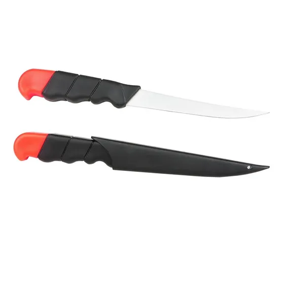 Cuchillo Filetear Pesca Waterdog Funda Rigida Flota En Agua Color Negro