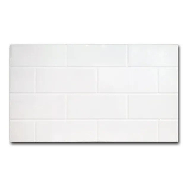 Cerámica Subway Blanco 31x53 Símil Ladrillo 1° Cal - Lourdes