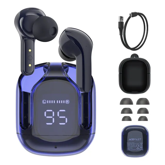 . Audífonos Acefast Inalámbricos Con Bluetooth Y Pantalla