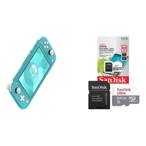 Nintendo Switch Lite 32GB Azul Turquesa Console Portátil com Tela