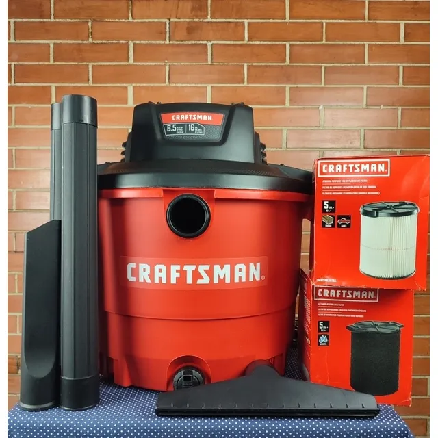Aspiradora Craftsman 16 Galones 6,5hp Seco/húmedo(+obsequio)