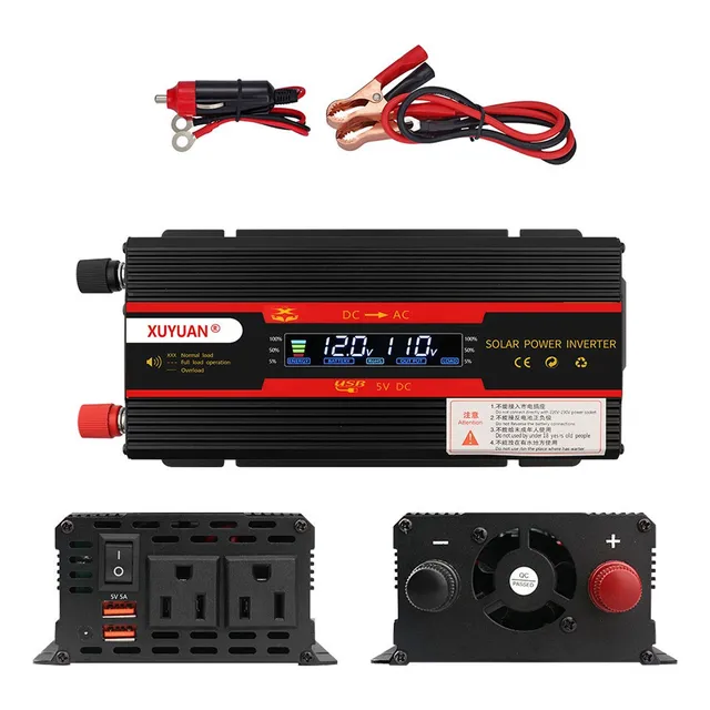 Inversor De Corriente Para Coche 4000w 12v A110v Convertidor