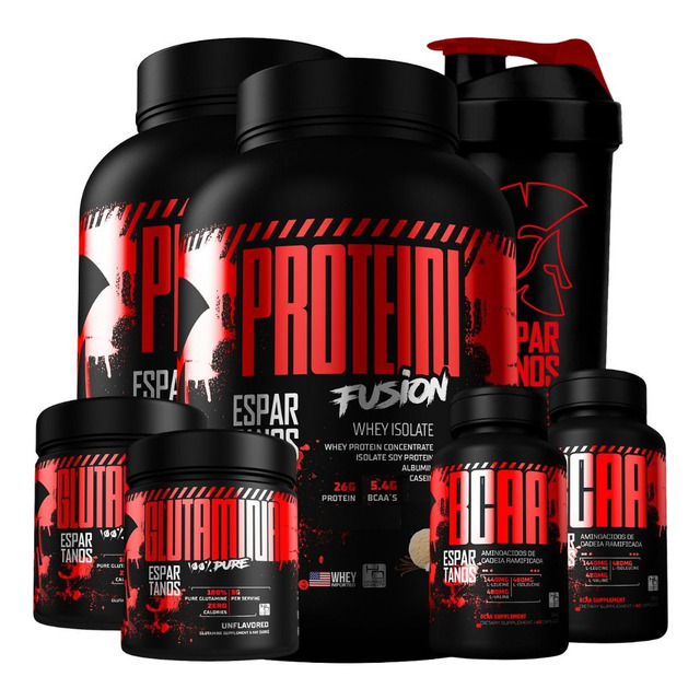 Combo Duplo Whey Fusion + 2x Bcaa + 2x Glutamina + Shaker Combo Duplo Whey Fusion + 2x Bcaa + 2x Glutamina + Shaker