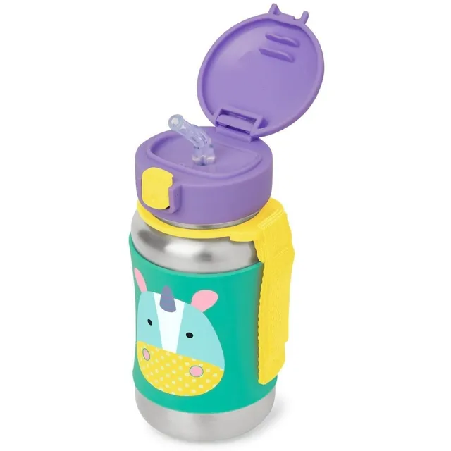 Garrafa Inox Com Canudo Skip Hop ® Zoo Unicórnio