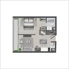 1 dormitorio  |  1 baño