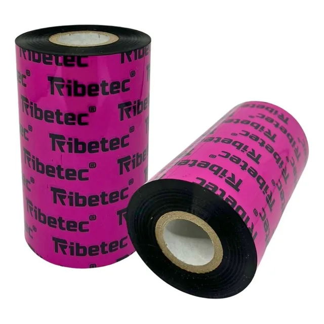 4 Ribbons De Cera Ribetec negro 102x300 Mts Para Impresora De Etiquetas