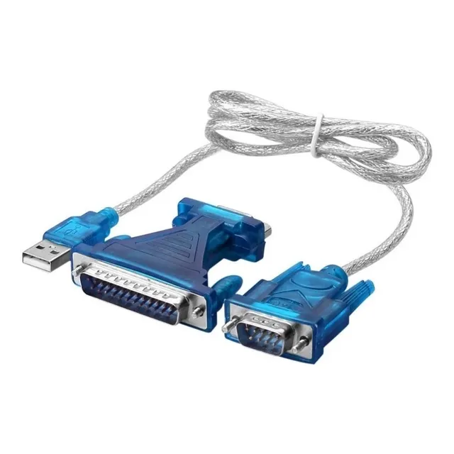 Cable Serial Usb A Db9 + Db25 Rs232 
