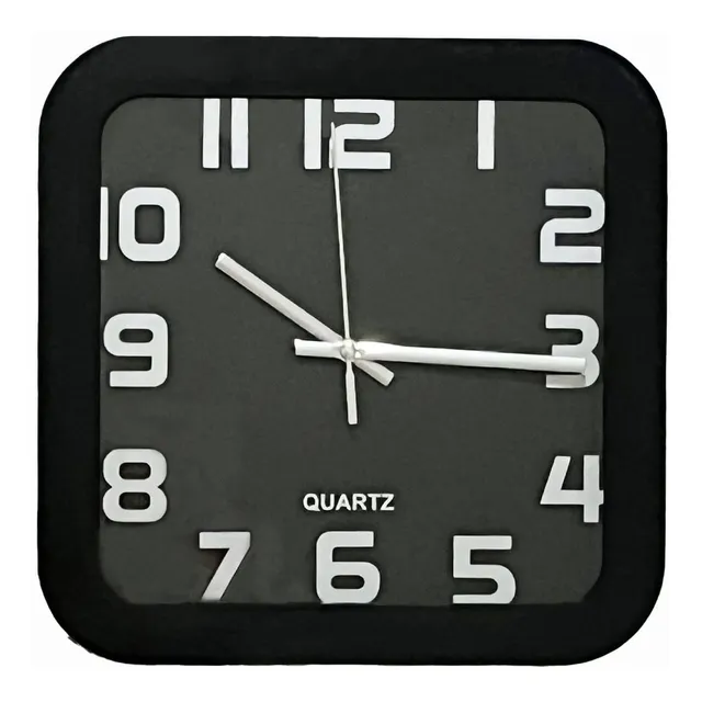 Andstar Reloj Pared Cuadrado 9.5  Movimiento Cuarzo Tictac