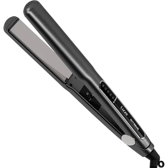 Placa plana Lizze Extreme, color gris oscuro, voltaje 110 V