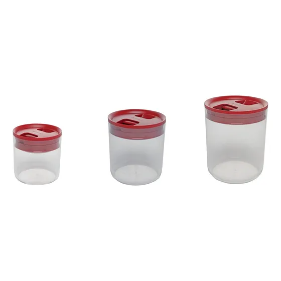 Clickclack Bote Despensa Tapa Roja 0.6 Cuarto Galon 1.6 3.3