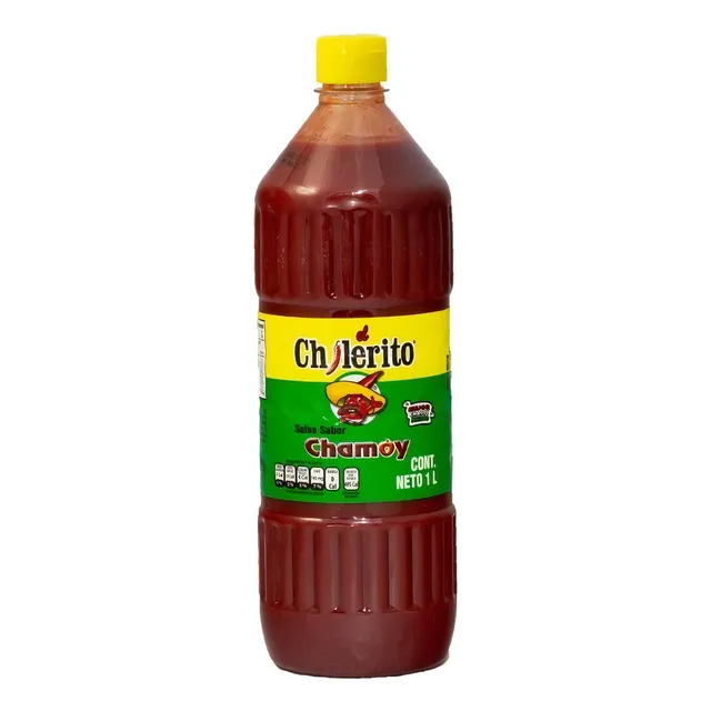 Salsa El Chilerito Chamoy 1 Litro Botella Chile Picante Botanas
