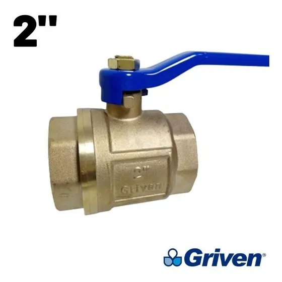 Llave De Bola Pase Rápido 2 Pulgadas En Bronce Griven 