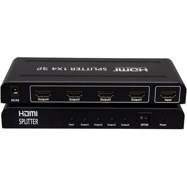 Splitter Hdmi 1x4 2k 4k 1080p Hd 4 Pantallas Duplicador