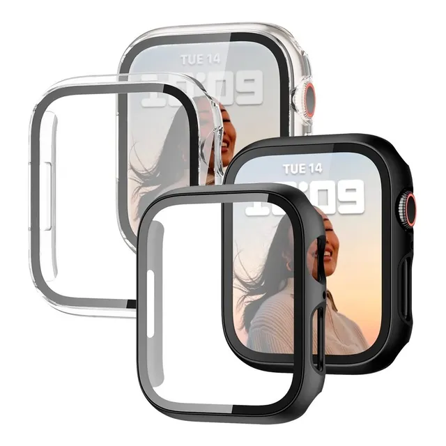 Case Cristal Templado Para Apple Watch Serie 10/9/8-1 Se 2pc