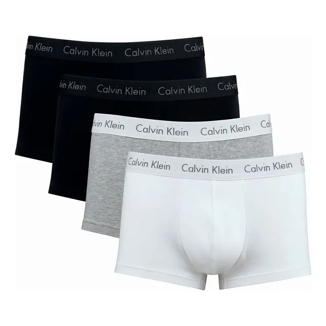 Kit Com 4 Cuecas Boxer Cotton Calvin Klein
