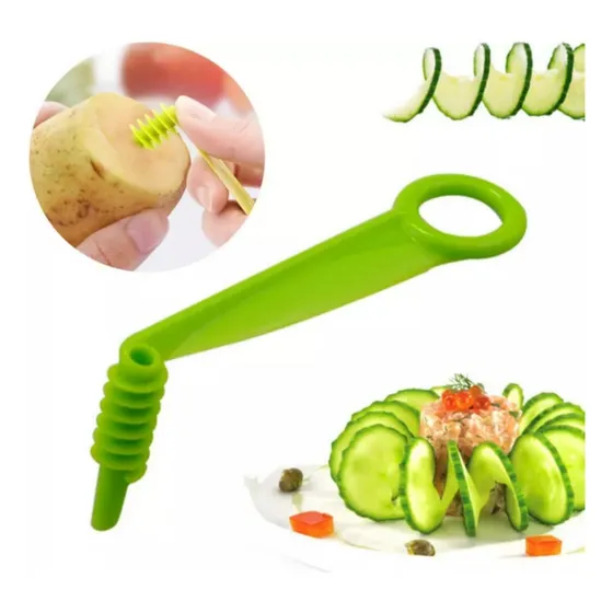 Cortador En Espiral Multiusos Cocina Papas Fritas Ensaladas