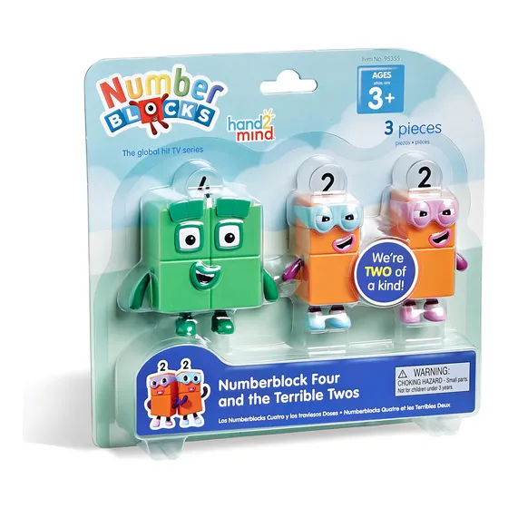 Hand2mind Numberblocks Four And The Terrible Twos, Figuras