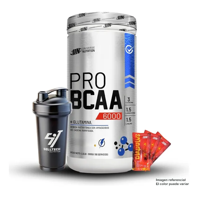 Aminoácido Universe Nutrition Pro Bcaa 6000 1kg Naranja