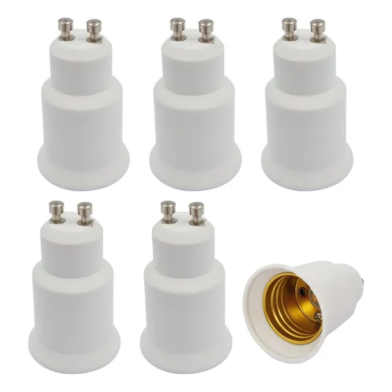 E-simpo® Adaptador Gu Convertidor Base Lampara Gu-e Pin