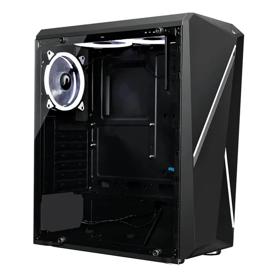 Gabinete Gamer Rise Mode Z2 Glass Vidro Temperado Cor Preto
