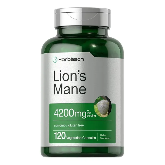 Melena De León Hongo 4200mg 120 Cápsulas Horbaach