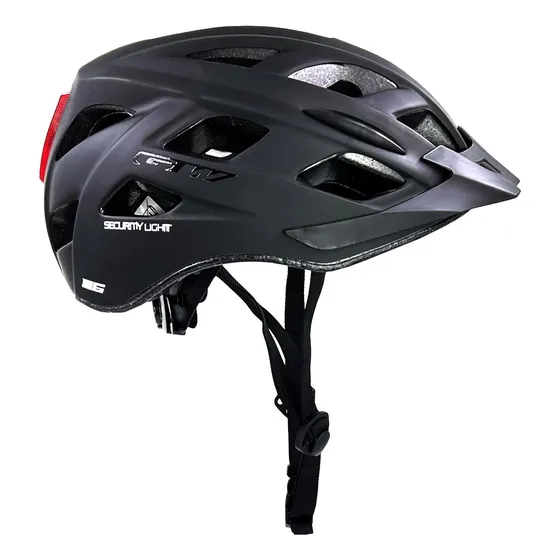 Casco Bicicleta Gw M6 Negro M Mtb Luz Integrada