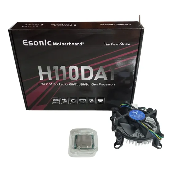 Tarjeta Madre H110 + Procesador Intel I3 7100 Fan Cooler