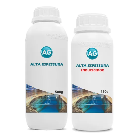 Resina Epoxi Alta Espessura Ag 650g