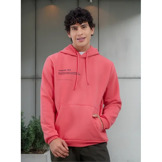 Hoodie Hombre Ostu  Rojo Poliéster 60060275-3833