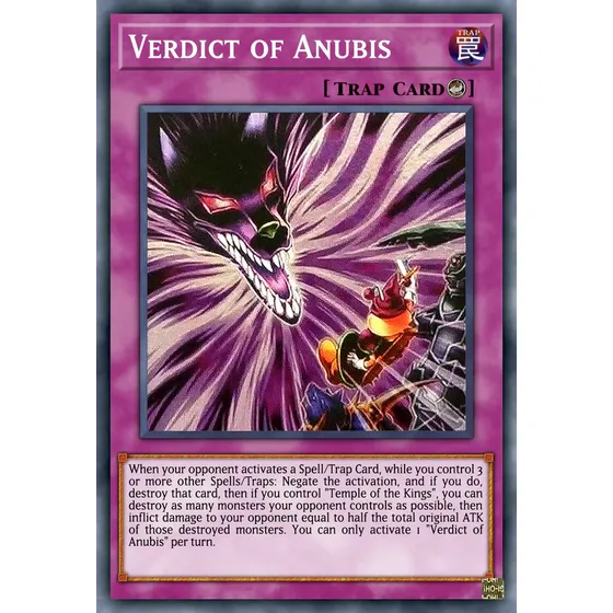 Yugioh! Verdict Of Anubis Mztm-en009 1st Edi Ultra Rare