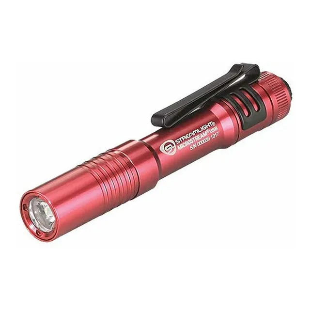 Microstream Linterna Bolsillo Recargable Lumene Color Rojo W