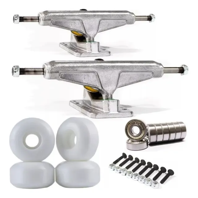 Combo Trucks De Skate + Ruedas + Rulemanes Abec7 + Tornillos
