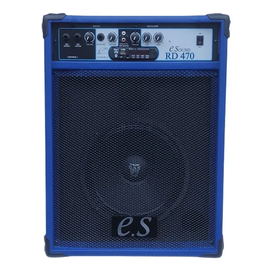 Caixa De Som Amplificada Teclado, Microfone, Bluet 10'' 60w 
