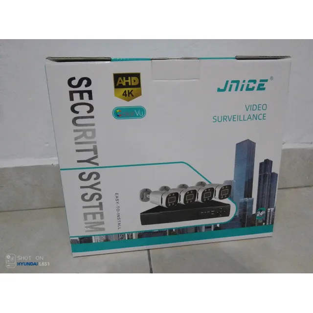 Kit De 4 Camara De Seguridad Jnice Color Vu Vision Nocturna 