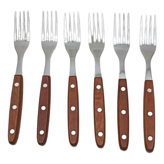 Juego De 6 Tenedores Para Carnes E. Chefs