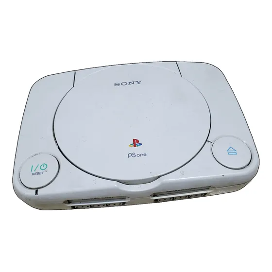 Playstation 1 Psone Só O Aparelho Sem Nada. Com Defeito, Power Tá Direto E Leitor Não Leu Os Jogos. 085. J78