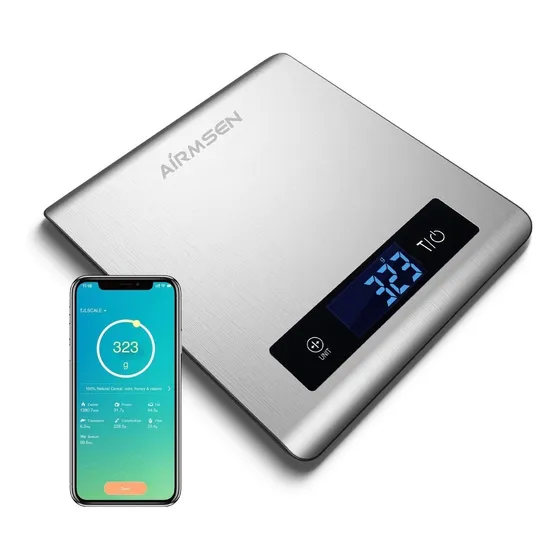 Balanza Peso Digital 1g A 5kg Cocina Con App Movil