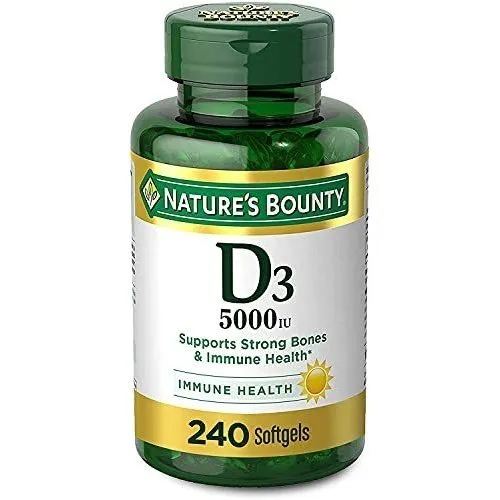 La Vitamina D3 De Nature's Bounty Apoya El Sistema Inmunitar