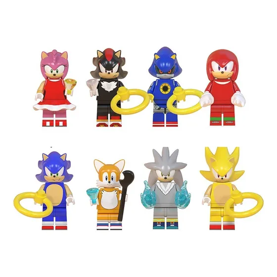 Sonic The Hedgehog Set 8 Minifiguras 4,5cm 6086