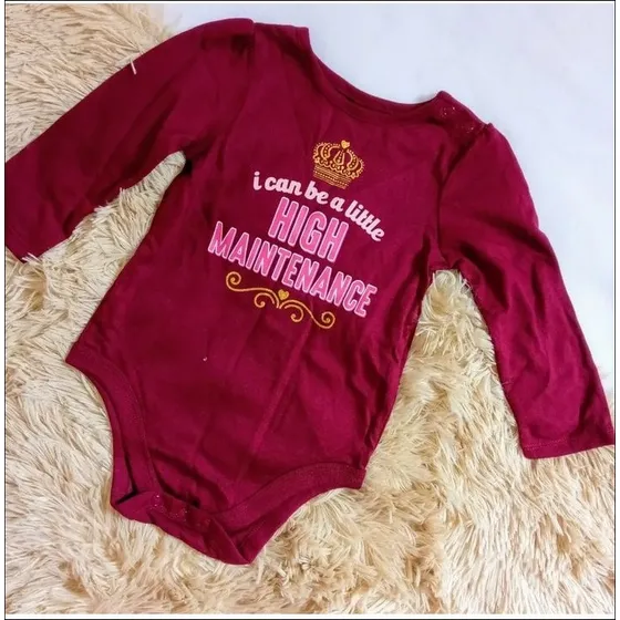 Body Manga Larga Para Niña, Talla 18meses