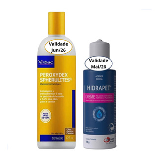 Kit Shampoo Peroxydex Spherulites 125ml Hidrapet Creme 100g Kit Shampoo Peroxydex Spherulites 125ml Hidrapet Creme 100g