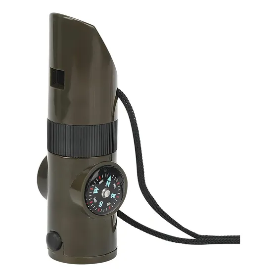 Brujula Silbato Militar Adkar 7en1 Brujula Verde