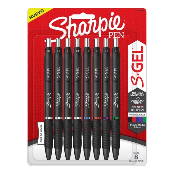 Set 8 Boligrafos Gel 1 Mm Sharpie Colores Surtidos