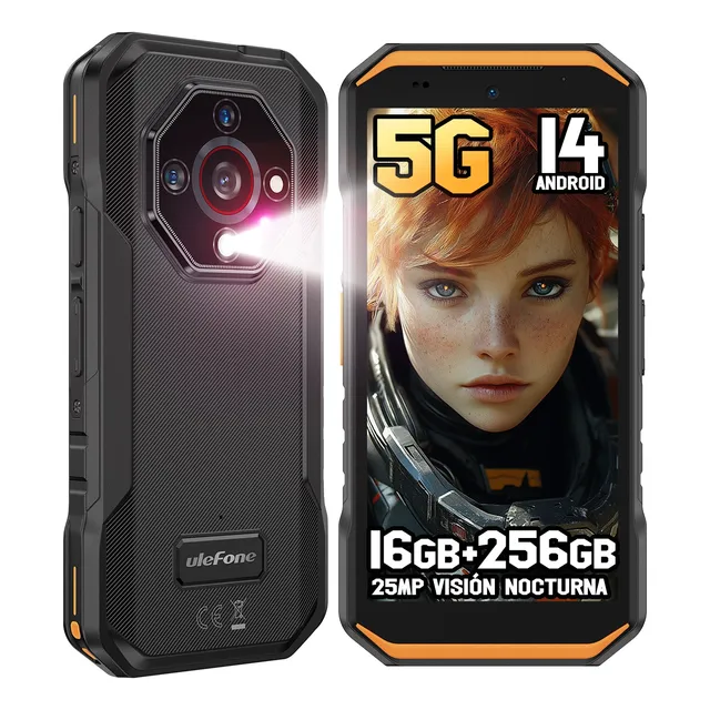 Celular Ulefone Armor X32 Pro 5g Dual Sim Rugged Phone 256gb Rom 8+8gb Ram 5.65 Smartphone Android 14 25mp Cámara De Visión Nocturna