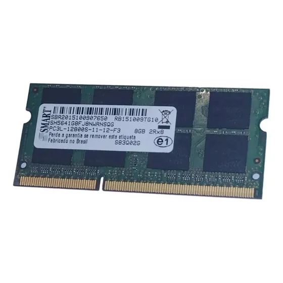 Memória 8gb Smart Para Notebook Pc3l 12800s