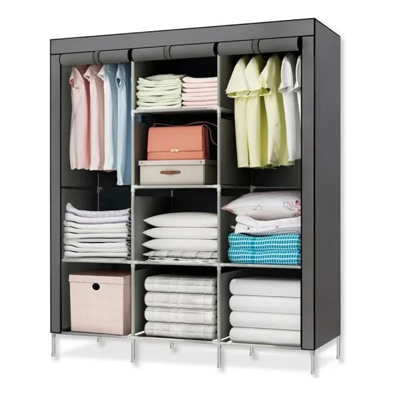 Ropero Desmontable Transportable De Tela 175x45x130 Oferta