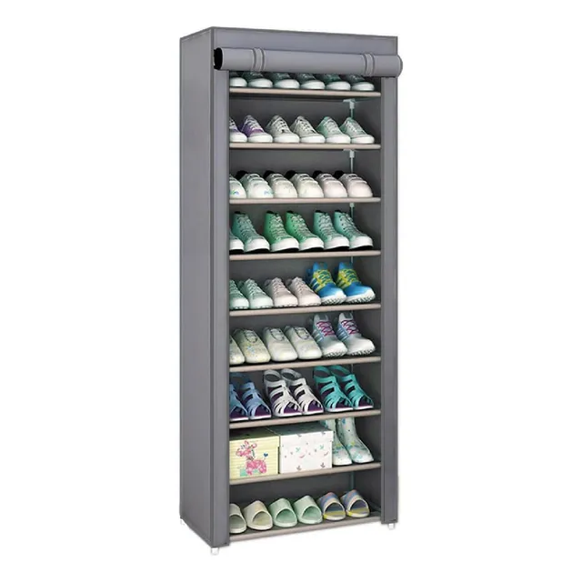 Zapatera Organizador Closet Repisa Armable Mueble Multiusos Color Gris